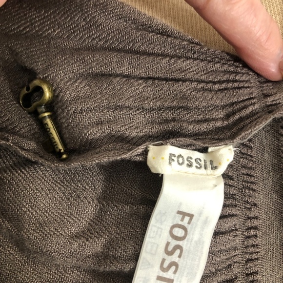 Womens Brown Fossil Scarf. - Picture 3 of 6